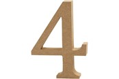 Kunst & Handwerk Ausstattung - Creativ Company Number 4 MDF 13cm 1pc. - 56342