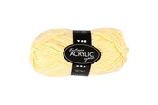Garn & Zubehör - Creativ Company Acrylic yarn Light yellow 50gr 80m - 421804