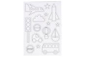 Kunst & Handwerk Ausstattung - Creativ Company Color your own Magnets - Transport - 51235