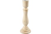 Kunst & Handwerk Ausstattung - Creativ Company Candlestick Wood 16.5cm - 57604