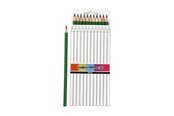Utensilien zum Schreiben und Zeichnen - Creativ Company Triangular colored pencils - Green 12pcs. - 38579