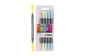 Utensilien zum Schreiben und Zeichnen - Creativ Company Double-sided markers - Pastel colors 6pcs. - 37991