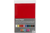 Papier, Fotopapier und Etiketten - Creativ Company Velor Paper Color A4 10 Sheets - 270690