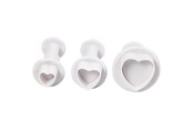 Kunst & Handwerk Ausstattung - Creativ Company Cutouts with Stamp Heart 3pc. - 782874