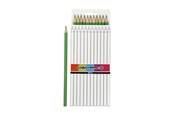 Utensilien zum Schreiben und Zeichnen - Creativ Company Triangular colored pencils - Light green 12pcs. - 38578