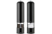 Küchenzubehör - Cilio Salz- und Pfeffermühlen-Set, schwarz elektrisch BERGAMO 23cm - C615012