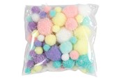 Kunst & Handwerk Ausstattung - Creativ Company Pom-poms Pastel colours 62gr. - 518950