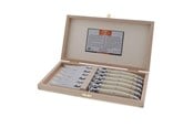Küchengerät - Jean Dubost Messer weiß 2,5 mm, 6 Stück Laguiole - JL0060084L01017
