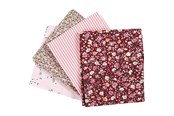 Kunst & Handwerk Ausstattung - Creativ Company Patchwork Fabric Pink 45x55cm 4pcs. - 441832