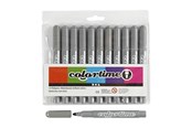 Hobby-Zubehör - Creativ Company Gray Jumbo pens 12pcs. - 37361