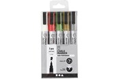 Utensilien zum Schreiben und Zeichnen - Creativ Company Chalk Markers Metallic Colors 5pcs - 37387