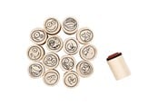Kunst & Handwerk Ausstattung - Creativ Company Deco Art Stamps Smiley Face 15pcs. - 28581