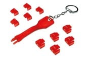 Netzwerkzubehör - LogiLink RJ45 LAN Port Blocker (1x Key 10x Locks) - MP0042