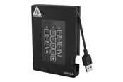Festplatten - Extern - Apricorn Aegis Padlock Fortress - Extern Festplatte - 1TB - Schwarz - A25-3PL256-1000F