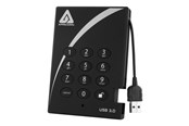 Festplatten - Extern - Apricorn Aegis Padlock 3.0 - Extern Festplatte - 2TB - Schwarz - A25-3PL256-2000