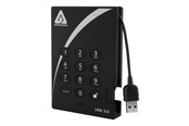 Festplatten - Extern - Apricorn Aegis Padlock 3.0 - Extern Festplatte - 500GB - A25-3PL256-500