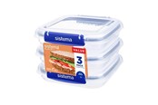 Küchenzubehör - Sistema Square Klip It Plus 3Pack 520ml - 881643