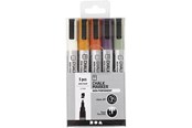 Utensilien zum Schreiben und Zeichnen - Creativ Company Chalk Markers Pastels 5pcs. - 37386