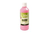 Hobby-Zubehör - Creativ Company Glow in the Dark Paint - Light red 250ml - 34934