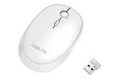 Maus - LogiLink Wireless & Bluetooth dual mouse 2.4 GHz 800/1200/1600 dpi white - Maus (Weiß) - ID0205