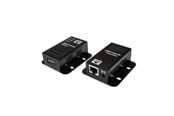 Repeater, boosters, bridges & Transceiver - LogiLink USB 2.0 Cat.5 extender 50 m 1-port mountable POE black - UA0267