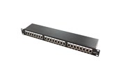 Netzwerkzubehör - LogiLink Cat.6A Patch Panel 24 ports shielded 19 inch rack mount black - NP0061