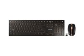 Tastaturen - Cherry DW 9100 - Tastatur & Maus Set - Englisch (UK) - Gold - JD-9100GB-2