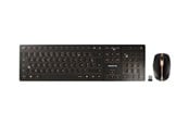 Tastaturen - Cherry DW 9100 SLIM - Tastatur & Maus Set - Französisch - Gold - JD-9100FR-2
