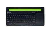 Tastaturen - MediaRange MROS131 - keyboard - compact - with touchpad phone holder - QWERTZ - German/Austrian/Swiss - black/green - Tastatur - German/Austrian - Grün - MROS131