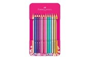 Utensilien zum Schreiben und Zeichnen - Faber-Castell Sparkle colour pencil.12 pc in tin box - 201737