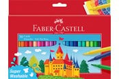 Utensilien zum Schreiben und Zeichnen - Faber-Castell Filzstift Castle 50er Kartonetui - 554204
