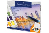 Utensilien zum Schreiben und Zeichnen - Faber-Castell Aquarellfarben in Näpfchen 24er Etui - 169724