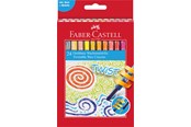 Utensilien zum Schreiben und Zeichnen - Faber-Castell Drehbare Wachsmalkreiden 24er Kartonetui - 120004