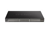 Switches - D-Link DGS 1250-52XMP 52-Port 10-Gigabit Smart Managed PoE Switch (370w) - DGS-1250-52XMP/E