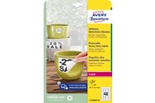 Papier, Fotopapier und Etiketten - Avery Heavy duty labels removable white suitable for in- and outdoor use (-20oC to +80oC) - L4778REV-20