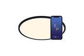 Smart-Home - Nordlux Oja Smart 29 Deckenleuchte Schwarz - 2015146103