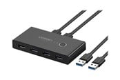 USB-Hubs - UGREEN USB 3.0 peripheral sharing switch - 4 ports USB-Hubs - USB 3.0 - 4 - Schwarz - 30768