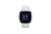 Smartwatches, Pulsuhren, Sportuhren & Schrittzähler - Fitbit Sense 2 Lunar White/Platinum - FB521SRWT