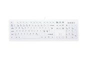 Tastaturen - Cherry MedicalKey - Tastaturen - Nordisch - Weiss - AK-C8100F-UVS-W/NOR
