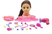 Kreativ-Spiele - Happy Friend HF Hairstyling Head Brown Hair - 504405
