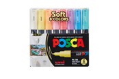 Utensilien zum Schreiben und Zeichnen - POSCA marker sæt Soft Colors PC-1M 8 ass. - 401611