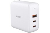 Handys - Adapter und Ladegeräte - Aukey Omnia Mix3 90W 3-Port PD Charger PA-B6S - White - PA-B6S White