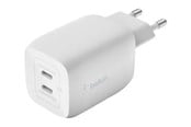 Handys - Adapter und Ladegeräte - Belkin BoostCharge Pro Dual USB-C GaN Wall Charger with PPS 65W - White - WCH013VFWH