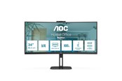 Bildschirm - 34" AOC CU34V5CW - 3440x1440 (UWQHD) - 100Hz - VA - 65W USB-C - CU34V5CW/BK
