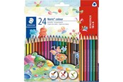 Utensilien zum Schreiben und Zeichnen - Staedtler Noris Triangular color pencils assorted colours 18+6 - 187 C18P1