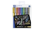 Utensilien zum Schreiben und Zeichnen - Staedtler Marker metallic pen 10 pcs in a set - 8323 TB10