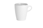 Tischgedeck - Pillivuyt Vienne plissé mug 27 cl White/Platinum - 17179