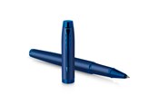 Utensilien zum Schreiben und Zeichnen - Parker IM Monochrome Rollerball | schwarze Tinte | Oberfläche und Zierteile in Blau | feine Spitze | Geschenkbox - 2172965