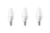 LED-Birnen - Philips LED-Lampe Candle 2.8W/827 (25W) Frosted 3-pack E14 - 929003546693