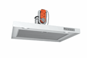 Dunstabzugshauben - THERMEX Airslim, 600 mm, Central ventilation, White - 530.23.1001.2